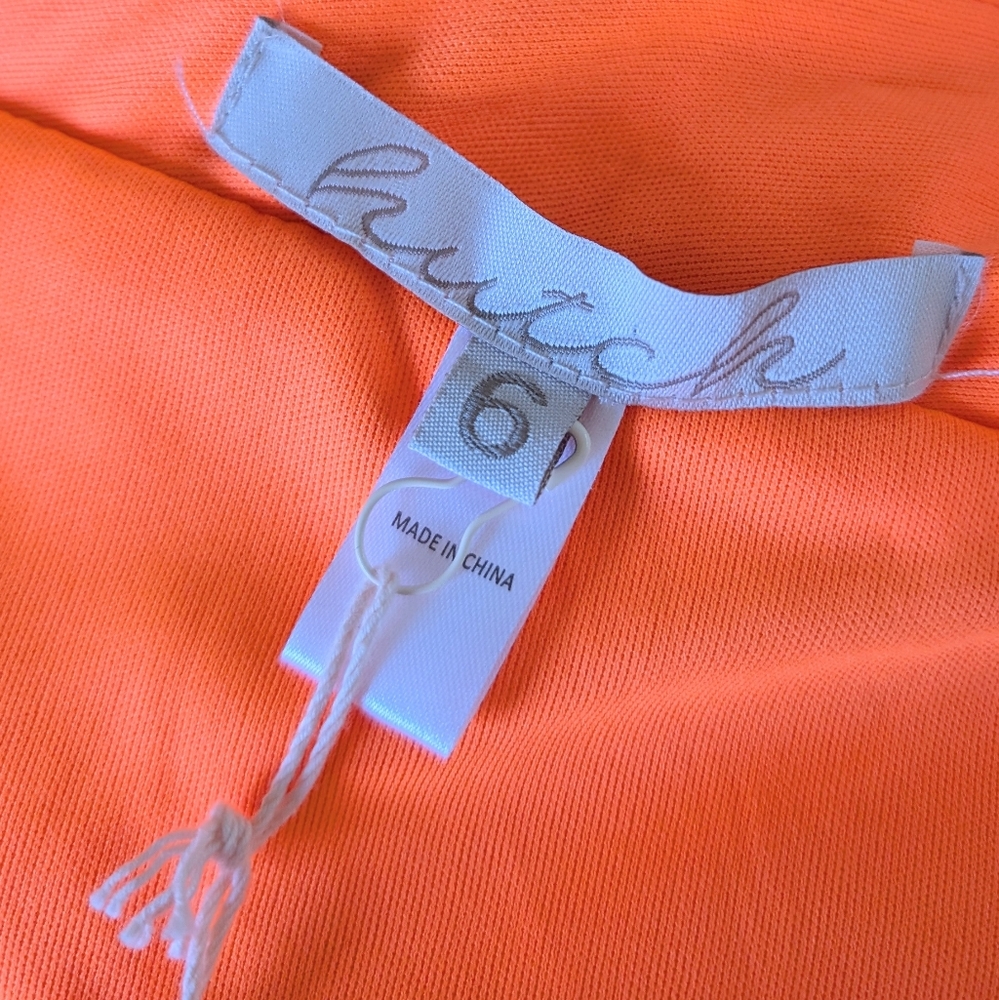 Hutch Zuri Orange Sequin Mini Dress - Picture 6 of 7